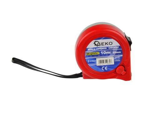 Zvinovacia páska 10mx25mm s magnetom GEKO G01450
