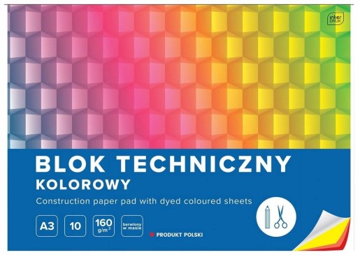 INTERDRUK Farebný technický blok A3/10k