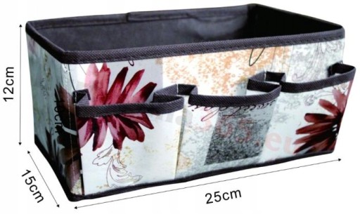 Organizér s 3 vreckami 25x15x12 FIALOVÁ