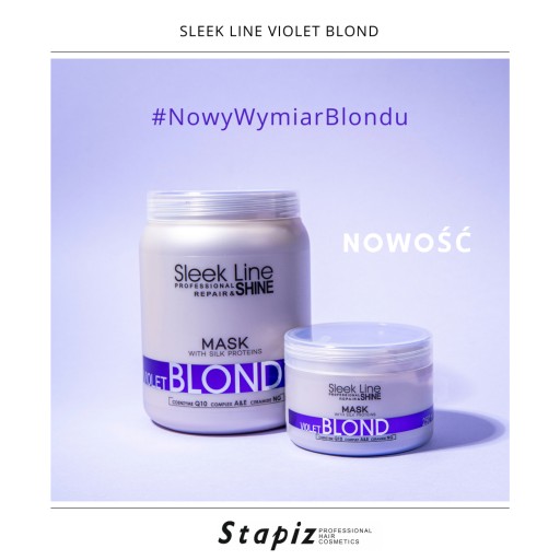 STAPIZ BLONDE maska na vlasy s hodvábom 250ml