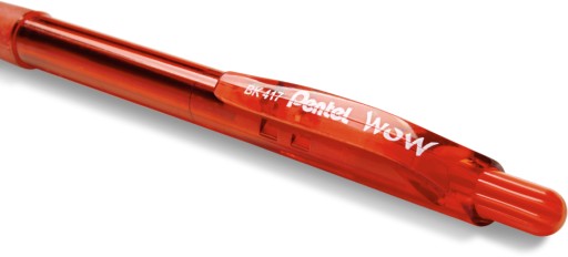 PENTEL BK417 WOW RED AUTOMATICKÉ GULIČKOVÉ PERO x3