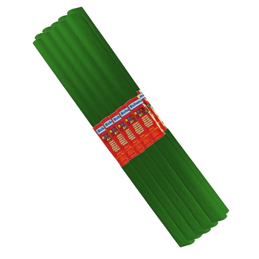 CRIPPED hodvábny papier 10 ROLÍČEK TMAVO ZELENÉ 24