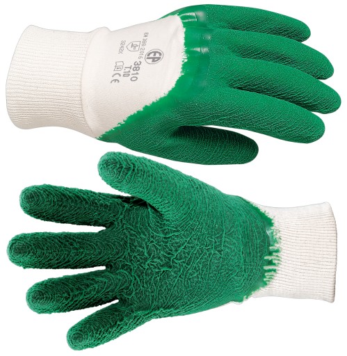 LATEXOVÉ PRACOVNÉ RUKAVICE EUROSTRONG 3810/ 10