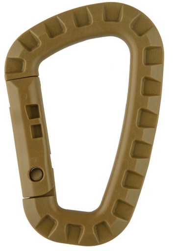 M-TAC Plastová karabína SHAKEL KEYRING coyote