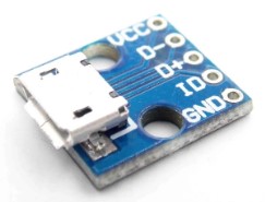 Micro USB 5pinový modul PCB (5ks)