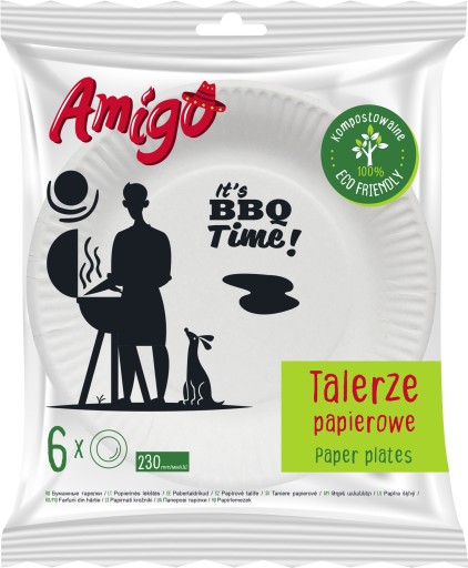 AMIGO JEDNORÁZOVÉ PAPIEROVÉ TANIERE VEĽKÉ EKOLOGICKÉ