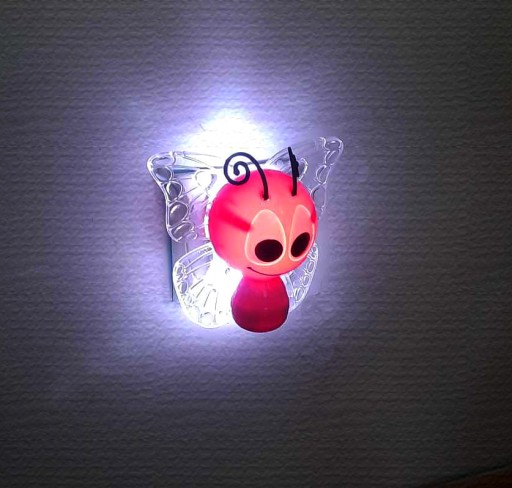 Nočná lampa pre LED kontaktné svetlo PRE DETI MOTÝĽ
