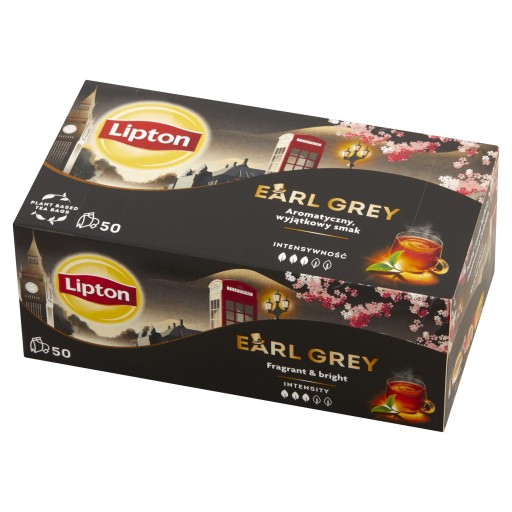 Lipton EARL GREY čierny expresný čaj 50 sáčkov 75g