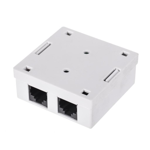 Netrack kompletná nástrčná zásuvka 2xRJ45 8p8c UT