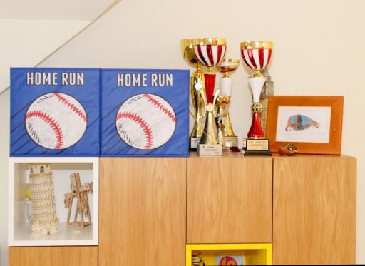 KOŠÍK KONTAJNER NA HRAČKY HOME RUN 30x30x30 cm