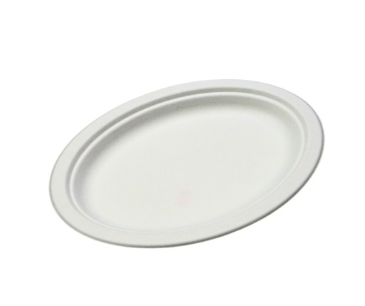 Taniere z cukrovej trstiny oválne biele 199x263mm 50 ks.
