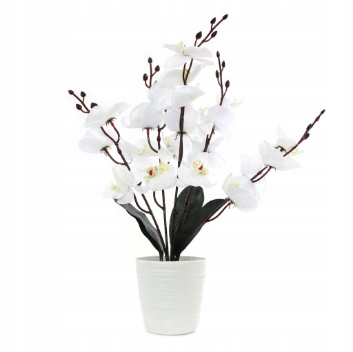 UMELÁ ORCHIDEA V ČRENÁRE KVET ORCHIDEÍ UMELÝ KVET AKO ŽIVÝ VEĽKÝ