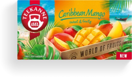 Teekanne World of Fruits Caribbean Mango ovocný čaj 20ks x2