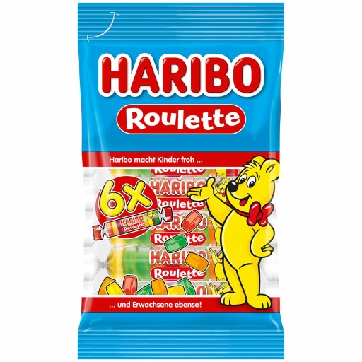 Želé fazuľky Haribo Roulette z Nemecka Haribo