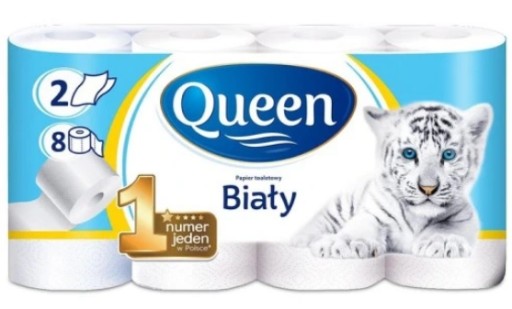Queen toaletný papier neparfumovaný 8 ks.