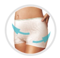 CANPOL Opätovne použiteľné popôrodné nohavičky L/XL, balenie 2 ks