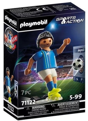 PLAYMOBIL 71122 FUTBALOVÝ HRÁČ TALIANSKÉHO NÁRODNÉHO NÁRODNÉHO ŠTÁTU