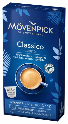 Kapsule Nespresso Movenpick Classico Lungo 10 ks 100% Arabica