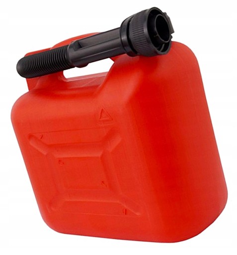 E7S06 Plastový kanister na palivo, 5L, červený