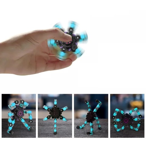 ANTISTRESOVÁ SENZORNÁ HRAČKA NA MONTÁŽ ROBOTOV FIDGET SPINNER