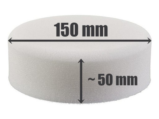 LEŠTIACA HUBKA BIELA M14 TVRDÁ 150 mm NA DISKU