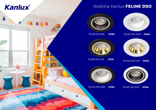 Kanlux FELINE DSL B/B štvorcové stropné očko, kód 37256