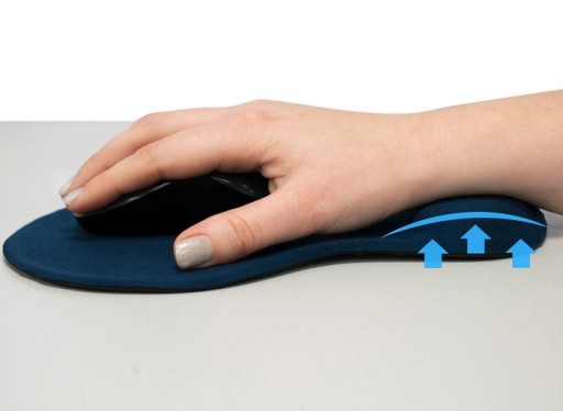 Ergonomická podložka pod myš 226x190 mm ružová