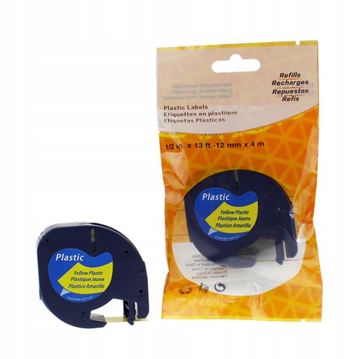 DYMO LetraTag páska 12mmx4m žltá 59423 Plast