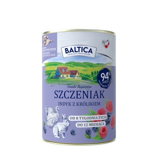 BALTICA Morka s králikom pre šteniatka 400g