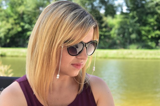Retiazka na okuliare Caroline, strieborný darček