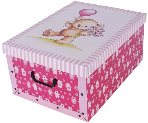 Kartónová krabica MAXI BEARS PINK