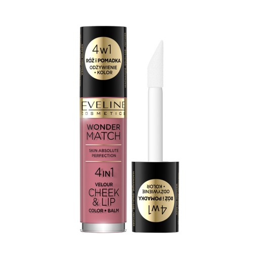 Lícenka a tekutý rúž od Eveline Cosmetics Wonder Match Velour Cheek&Lip
