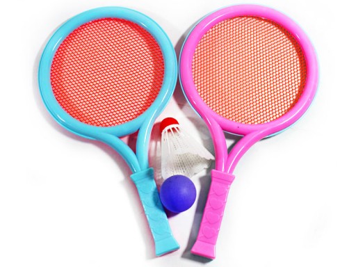 PLASTOVÉ RAKETY RAKETY BADMINTONOVÁ LOPTA