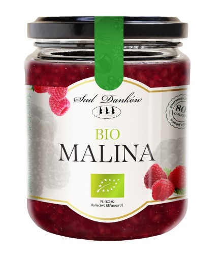 MALINA 80% - BIO džem bez cukru 260g - S