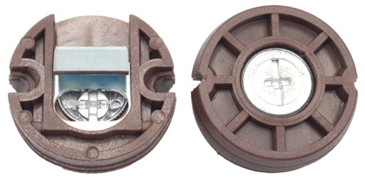 Nastaviteľný zapustený nábytkový prívesok, priemer 35 mm