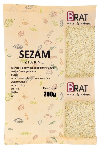 BIELY SEZAM, lúpané, 200 g