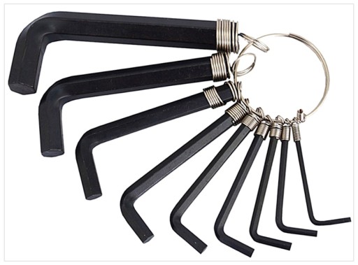 M6Z02 SÚPRAVA ŠESTIHRANNÝCH KĽÚČOV SÚPRAVA 10 KS 1,5-10 MM 89241