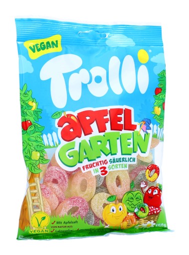 TROLLI Kyslé jablká Apfel Garten želé 150g DE