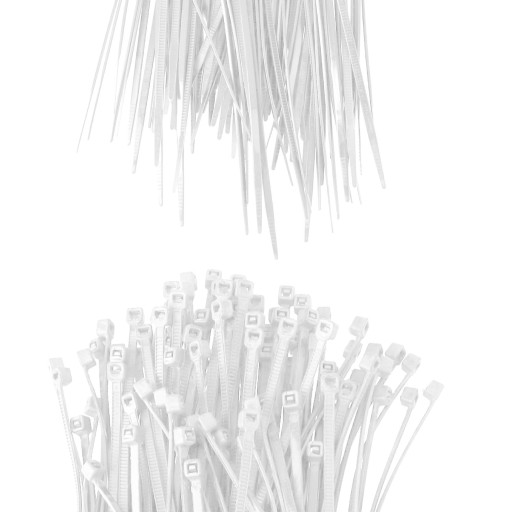 200x sťahovacie pásky Káblové pásky Zipsy 2,5 x 160 mm Silné UV sťahovacie pásky