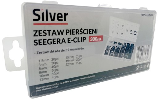 BINDERS E-CLIP BINDERS KRÚŽKY SADA 300 KS
