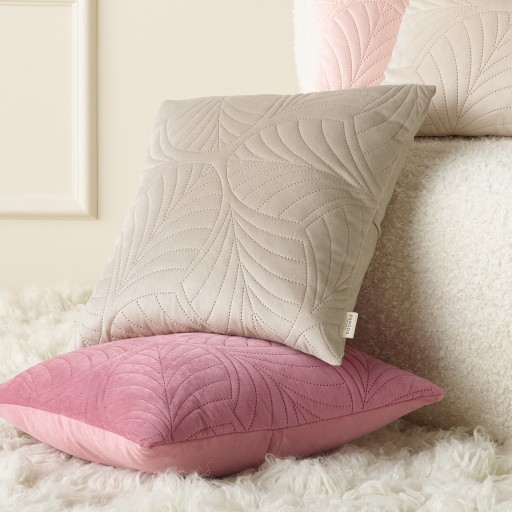 Dekoratívna dekoratívna zamatová obliečka na vankúš 45x45 zamat Feel cream