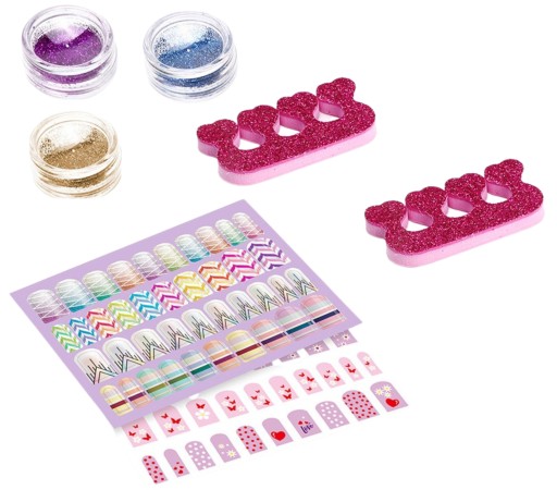 SADA MALOVANIA NA NECHTY PRE DETI STYLING NÁLEPKY TIPY GLITTER