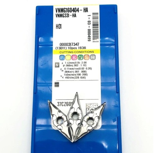 VNMG 160404 hliníkové vymeniteľné doštičky KORLOY