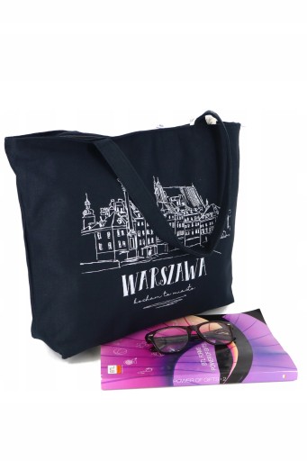 Nákupná taška A4 WARSAW Black