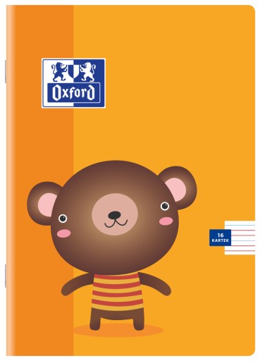 5x OXFORD SCHOOL NOTEBOOK A5 16 listov DVOJRIADKOVÁ FARBA SADA 5 ks
