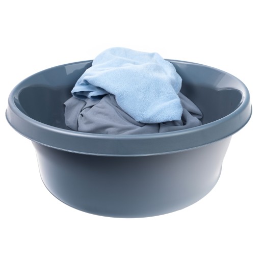 PLASTOVÁ MISKA 2L NA PRANIE, TMAVÁ ŠEDÁ