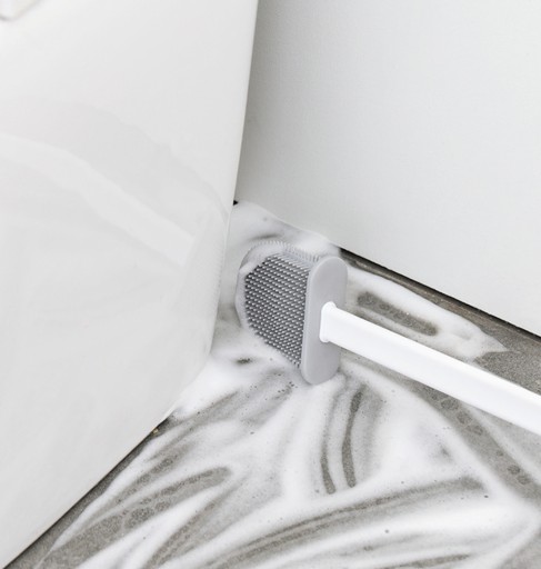 Flexibilná silikónová WC kefa na kúpeľňové WC, multifunkčná