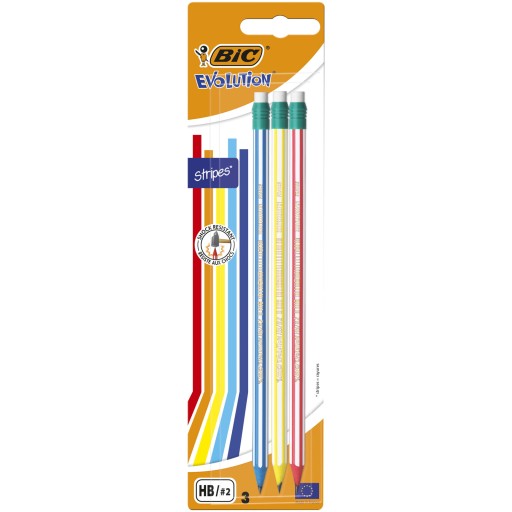 Bic Evolution Hb Pencil With Eraser Blister 3ks školská kancelária
