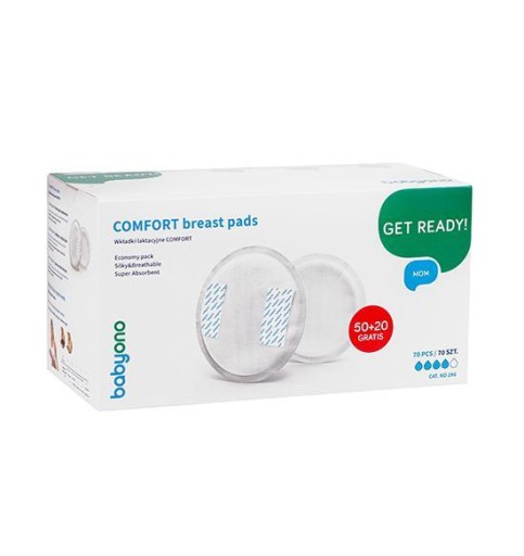 Babyono Comfort Get Ready 50+20 vložiek na dojčenie