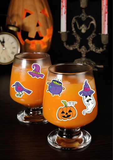 HALLOWEENSKÉ NÁLEPKY NA OKNÁ Dekorácia Mix3 16 ks